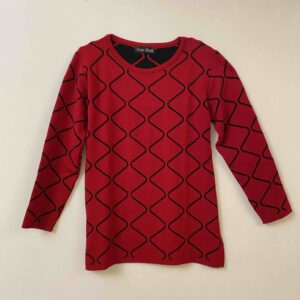 Suéter con Diseño de Rombos - Talla M