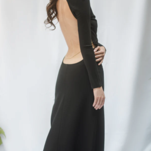 Vestido Negro Mireille Darc - Talla G