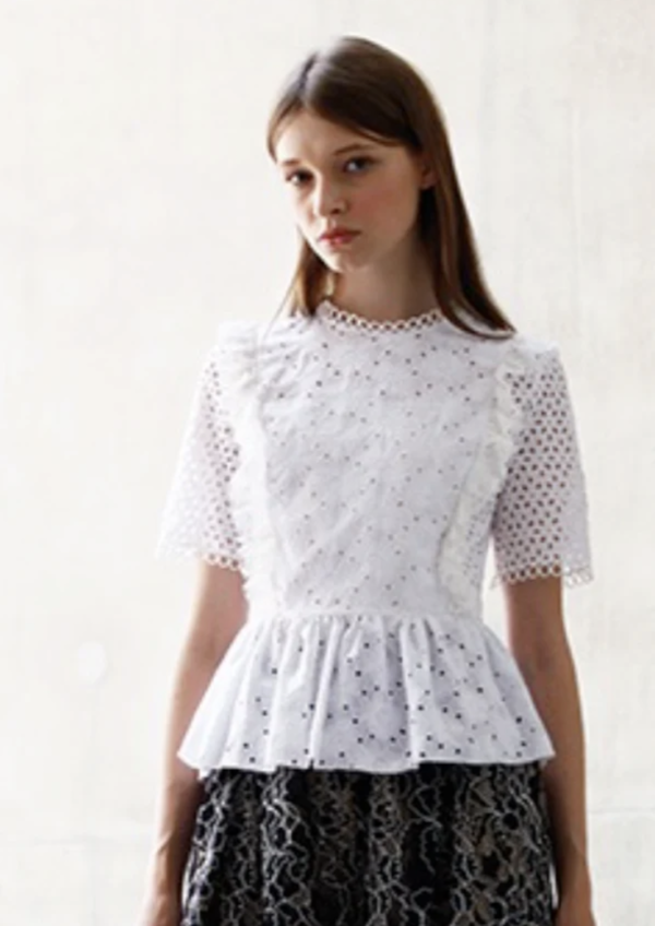 Blusa Flores Blanca - Talla CH