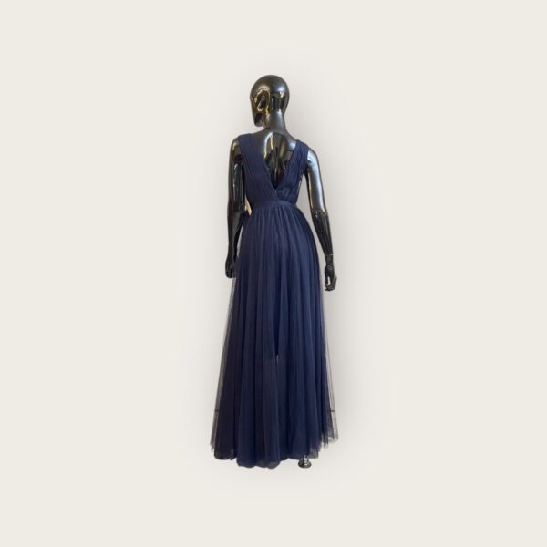 Vestido Aidan Mattox Navy -Talla 2 - Imagen 3